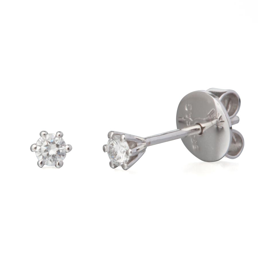 012179-6225-001 | Ohrstecker Greven 012179 585 Weißgold <br> Brillant 0,120 ct H-SI ∅ 2.5mm<br>100% Made in Germany  