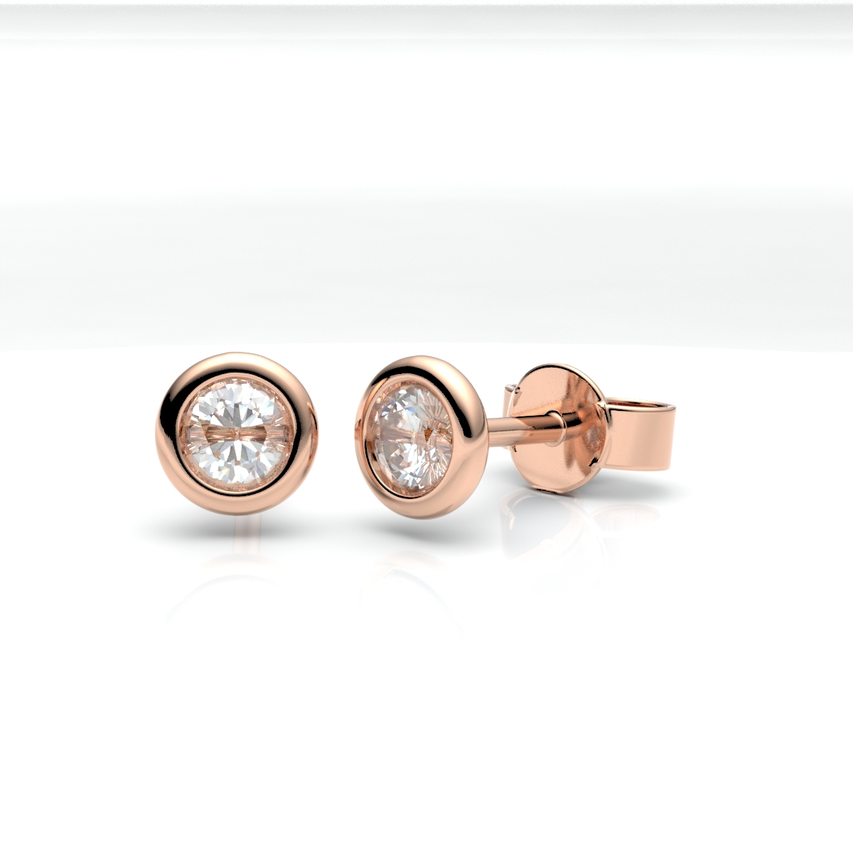 012504-5H34-001 | Ohrstecker Greven 012504 585 Roségold<br> Brillant 0,300 ct H-SI ∅ 3.4mm<br>100% Made in Germany  